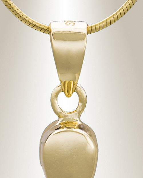 Gold Plated Heavenly Flight Cremation Jewelry
