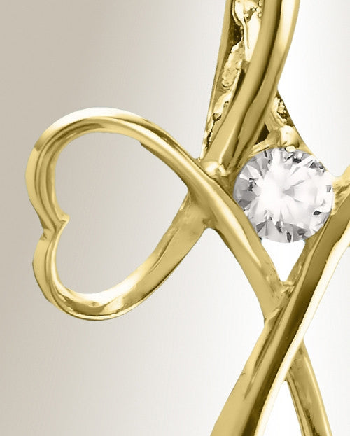 Gold Plated Peaceful Moments Cremation Jewelry