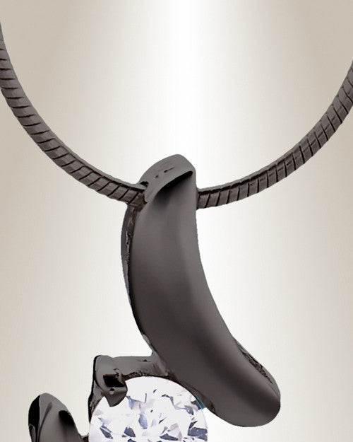 Black Blissful Moments Cremation Jewelry