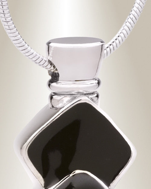 Black Jazzy Cremation Jewelry