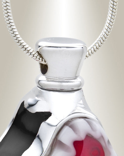 Black Obedient Cross Cremation Jewelry