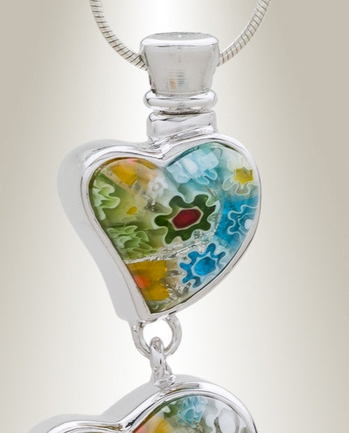 Statuesque Hearts Cremation Jewelry
