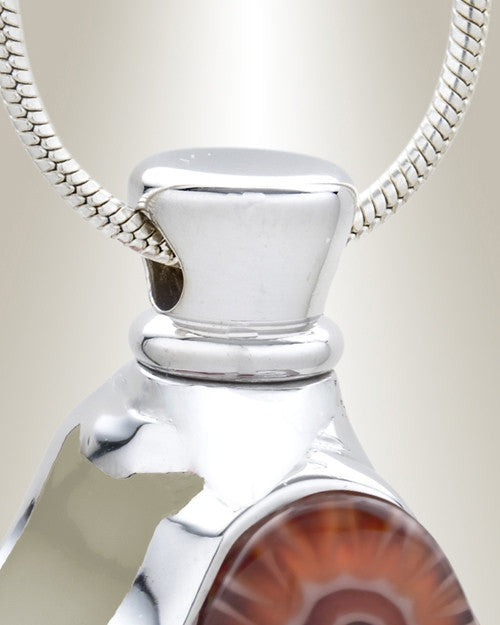 Emotions White Cross Cremation Jewelry