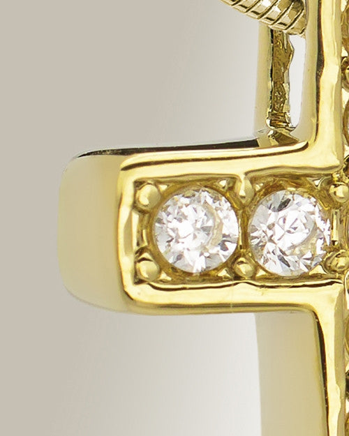 Gold Plated Hallmark Cross Memorial Jewelry