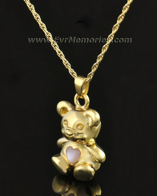 14k Gold Tickle Me Pink Bear Jewelry