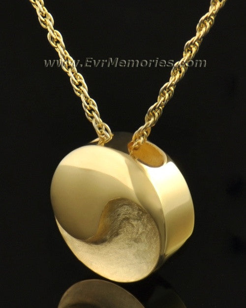 14k Gold Togetherness Round Urn Jewelry