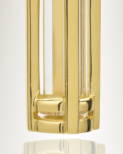 Fulfillment Gold Plated Cylinder Memorial Pendant