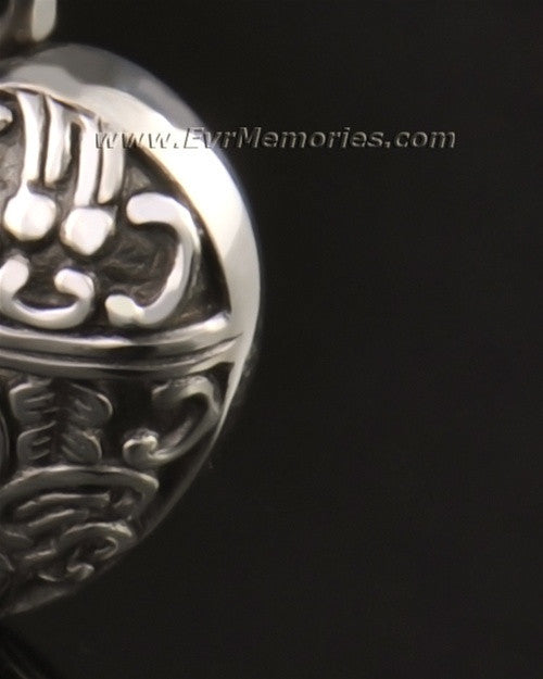 14k White Gold Expressive Heart Jewelry Pendant
