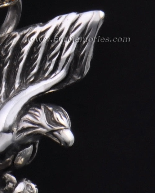 Silver Stately Eagle Jewelry Pendant