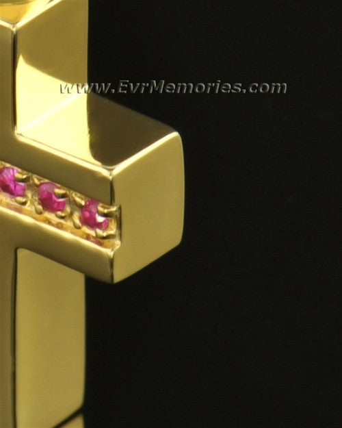 14k Gold Spiritual Cross Memorial Locket