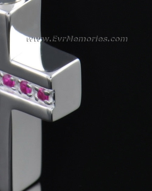 Sterling Silver Spiritual Cross Memorial Locket