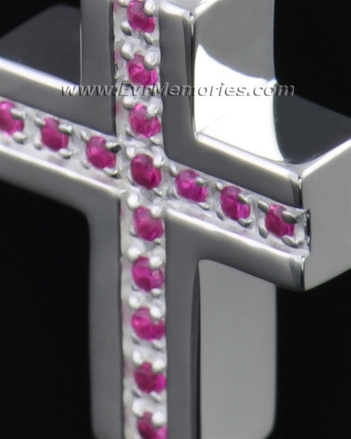 Sterling Silver Spiritual Cross Memorial Locket