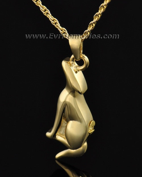Gold Plated Deserving Dog Memorial Locket