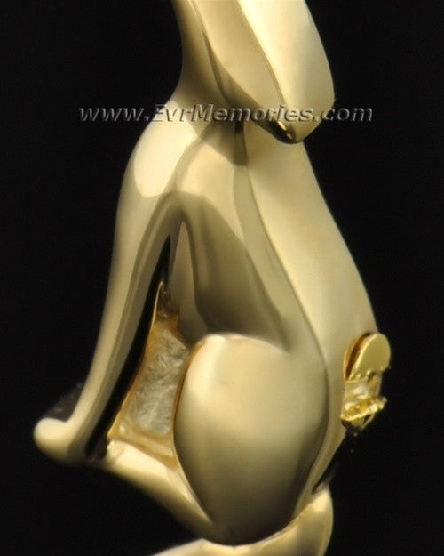 Gold Plated Deserving Dog Memorial Locket