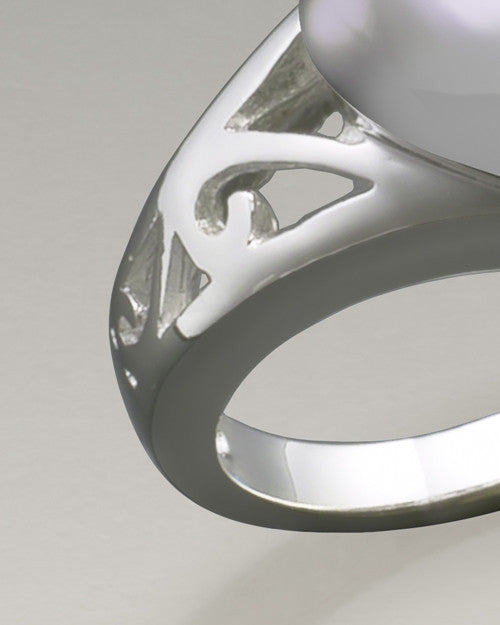 Women's Silver Caring Heart Ring Jewelry Urn