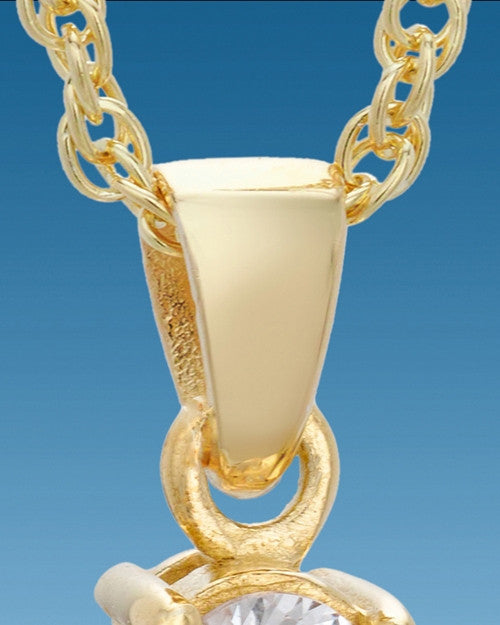 Gold Plated Divine Messenger with Opal Keepsake