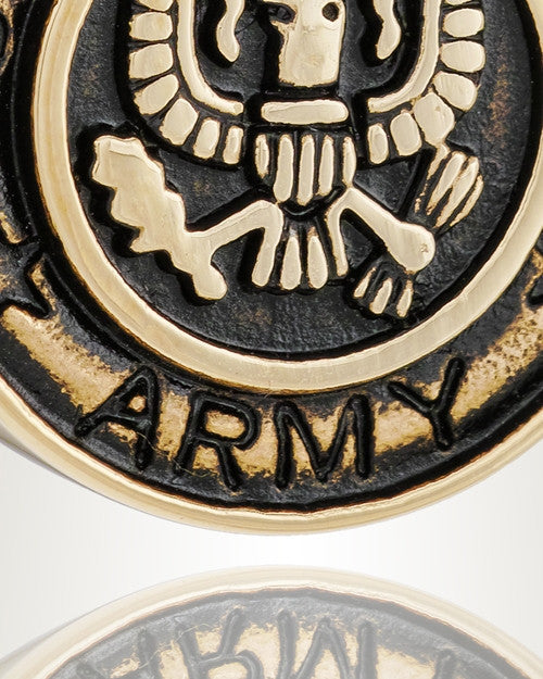 Gold Plated Army Medal Pendant Keepsake