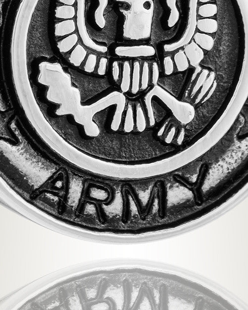 Stainless Steel Army Medal Pendant Keepsake