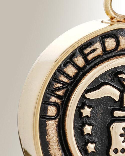 Gold Plated Air Force Medal Pendant Keepsake