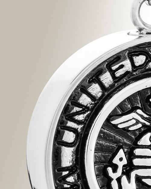 Stainless Steel Marines Medal Pendant Keepsake