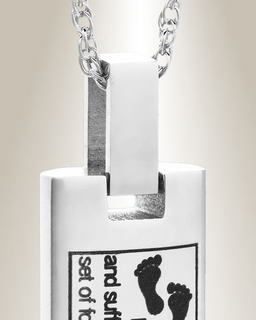 Stainless Steel Religious Cylinder Urn Keepsake