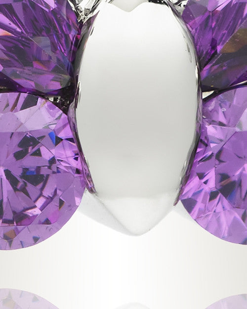 Violet Jeweled Butterfly Memorial Jewelry