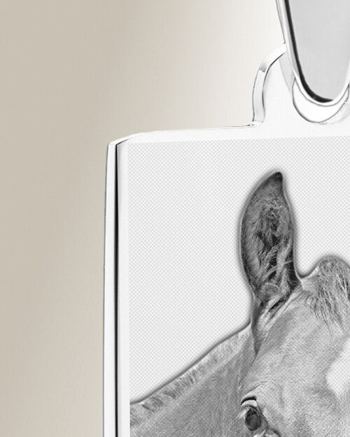 Rectangle Photo Engraved Stainless Pet Keepsake