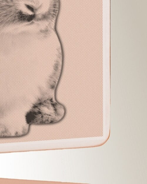 Rectangle Rose Gold Plated Photo Engraved Pet Ash Pendant
