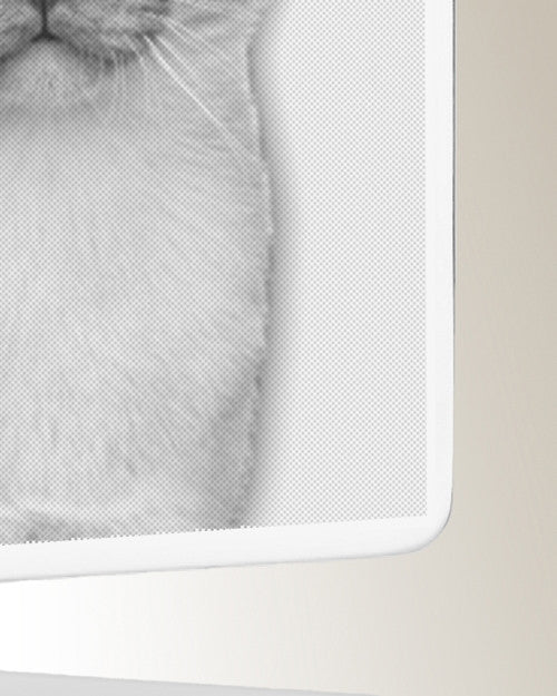 Rectangle Stainless Steel Photo Engraved Pet Ash Pendant