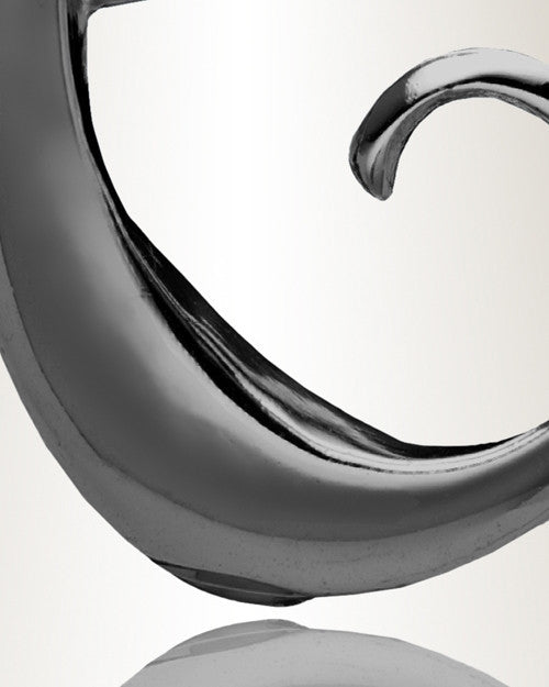 Black "C" Initial Cremation Jewelry