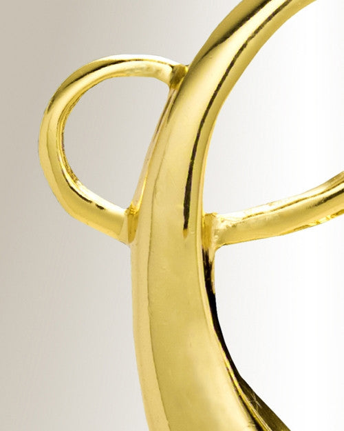 Gold "C" Initial Cremation Jewelry