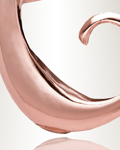 Rose Gold "C" Initial Cremation Jewelry