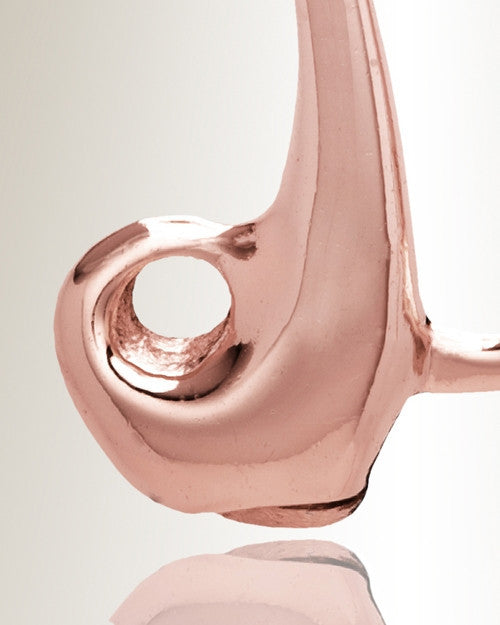 Rose Gold "D" Initial Cremation Jewelry