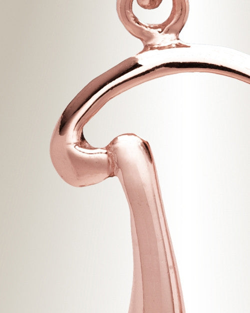 Rose Gold "D" Initial Cremation Jewelry