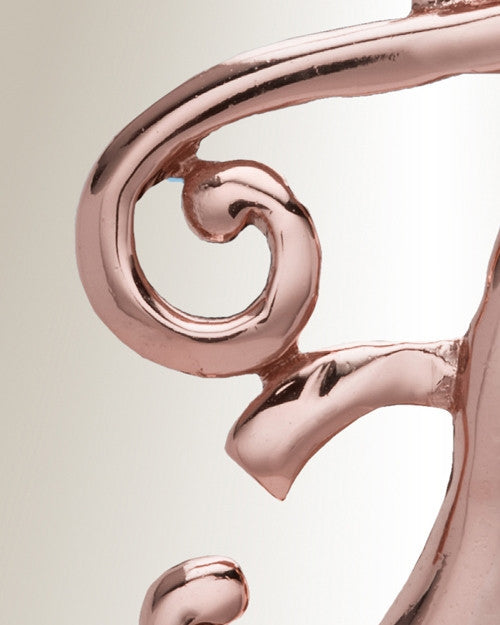 Rose Gold "F" Initial Cremation Jewelry