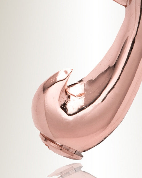 Rose Gold "I" Initial Cremation Jewelry