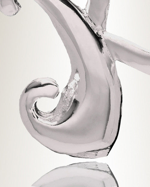 Silver "K" Initial Cremation Jewelry