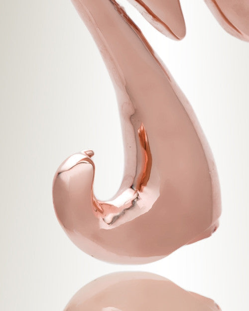 Rose Gold "M" Initial Cremation Jewelry