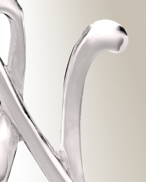 Silver "N" Initial Cremation Jewelry