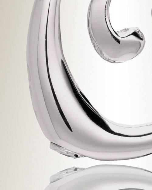 Silver "O" Initial Cremation Jewelry