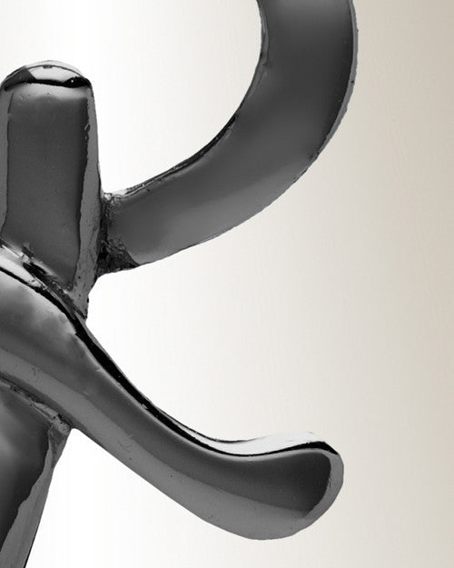 Black "R" Initial Cremation Jewelry