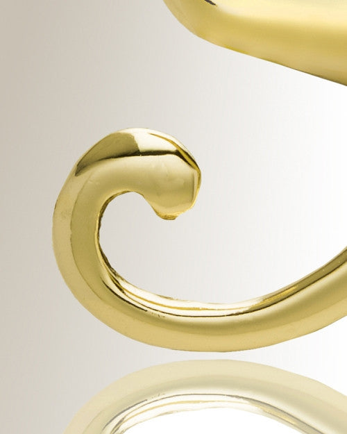 Gold "S" Initial Cremation Jewelry