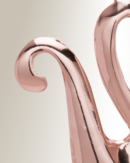 Rose Gold "U" Initial Cremation Jewelry