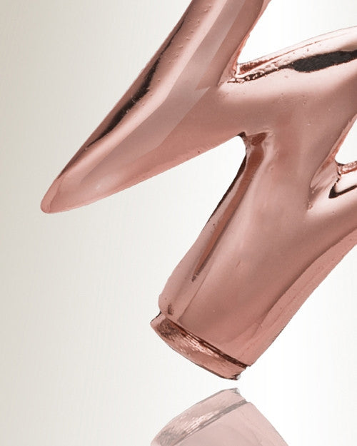 Rose Gold "W" Initial Cremation Jewelry