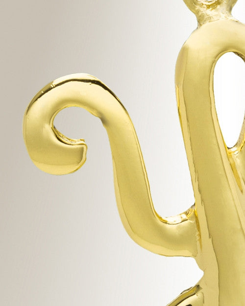 Gold "Y" Initial Cremation Jewelry