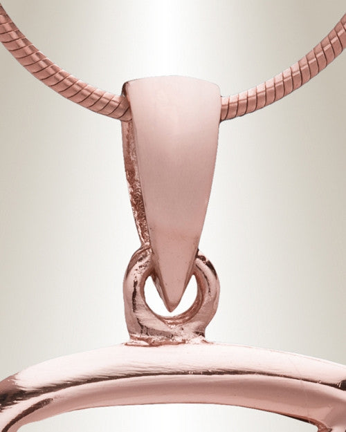 Rose Gold "Z" Initial Cremation Jewelry