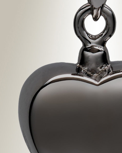 Black Simple Heart Cremation Jewelry