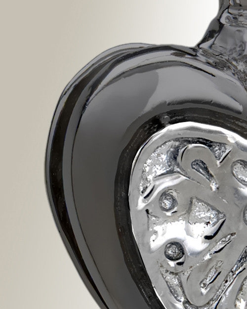 Black Loved Heart Cremation Jewelry