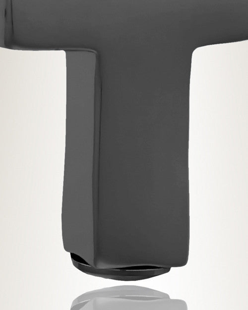 Black Faithful Cross Cremation Jewelry