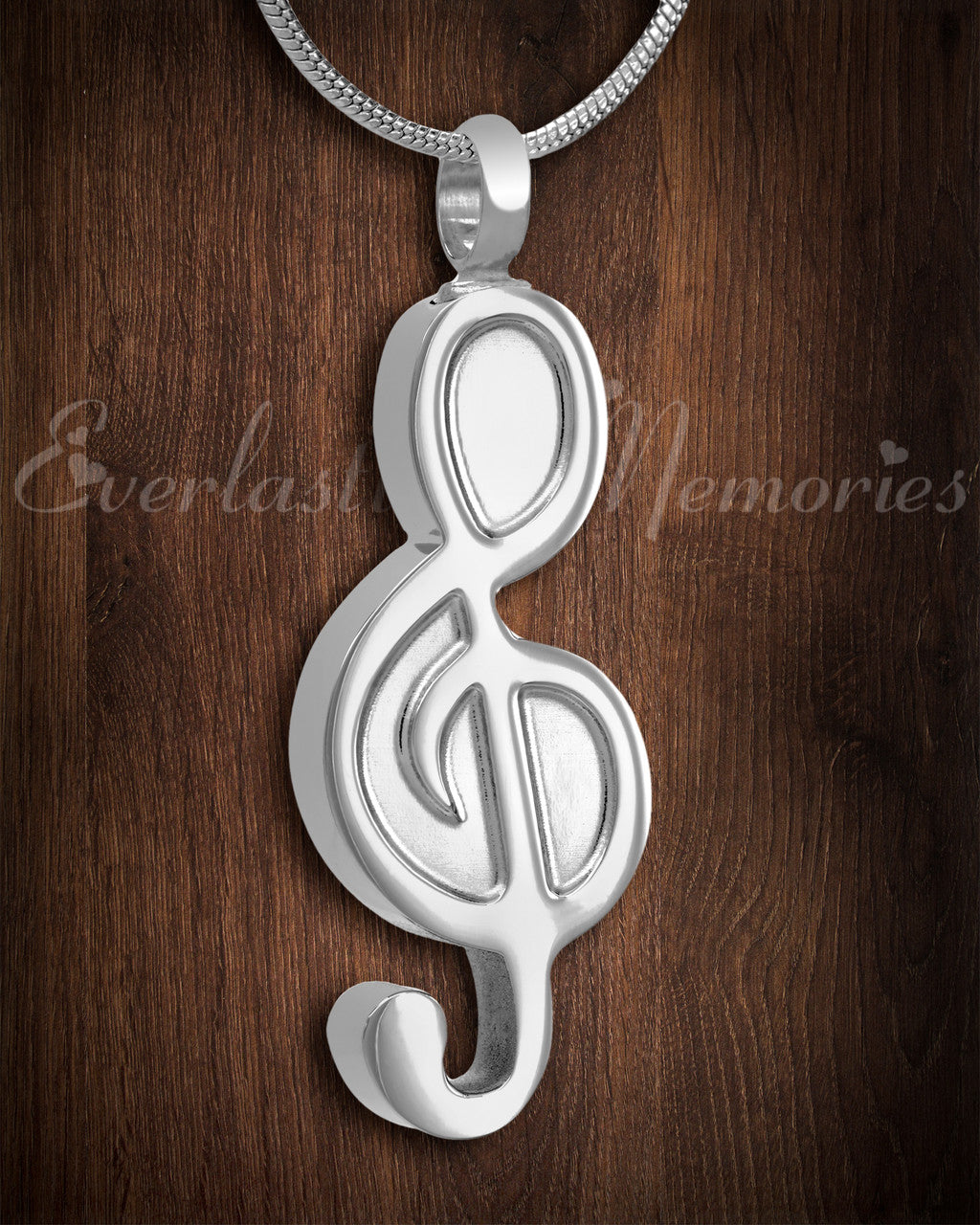Musical Memories Stainless Steel Urn Pendant